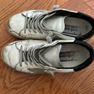 Used golden goose distressed sneakers size eu37